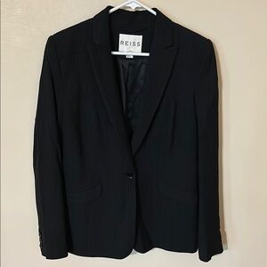 Reiss Black Tailored Blazer size 10